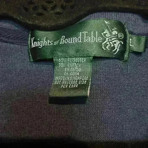 VINTAGE KNIGHTS OF ROUND TABLE LONG SLEEVE POLO - Picture 3 of 4